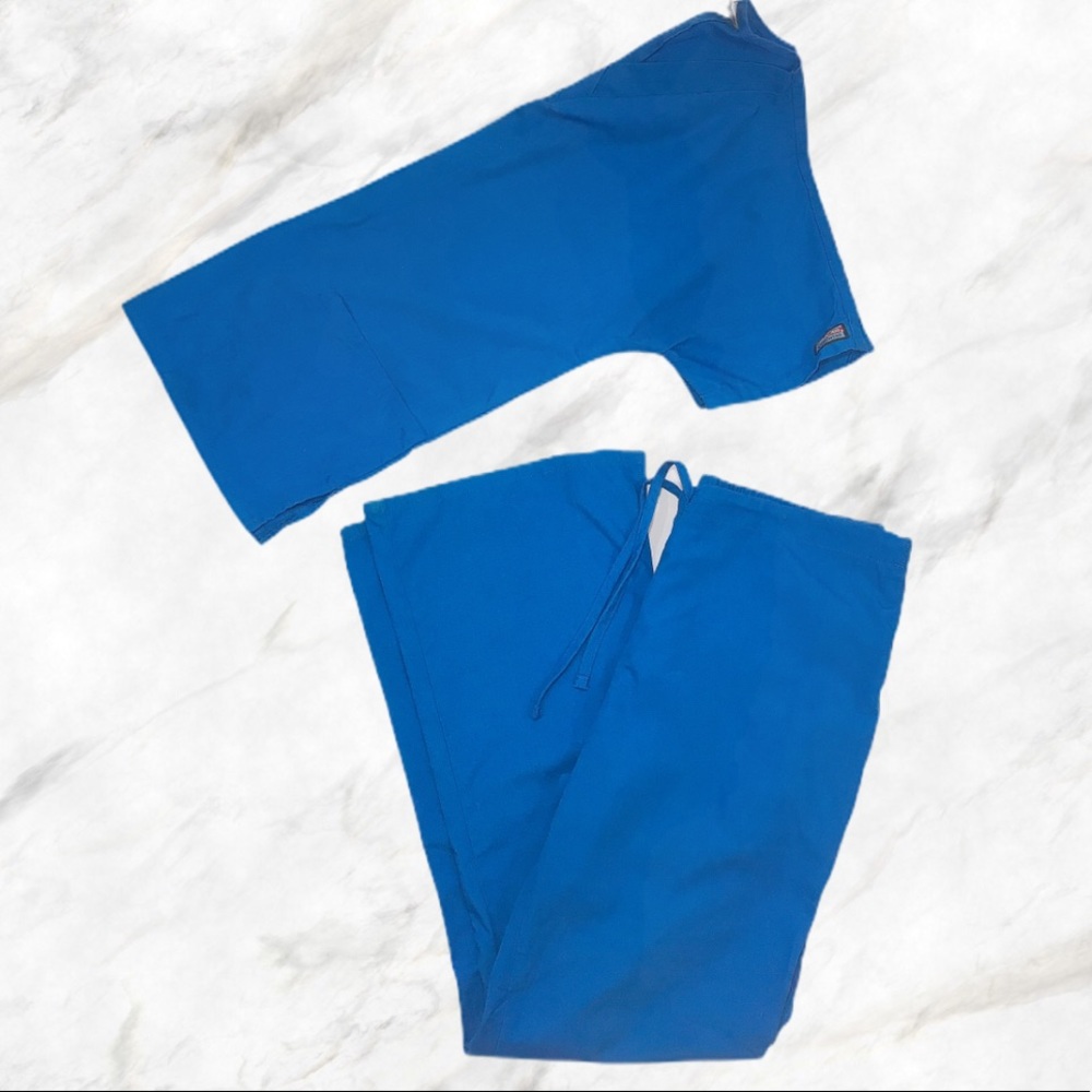 Cherokee scrub set - royal blue color Top- XS, B-S